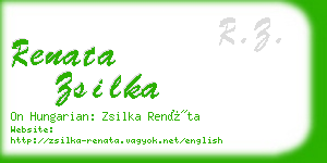 renata zsilka business card